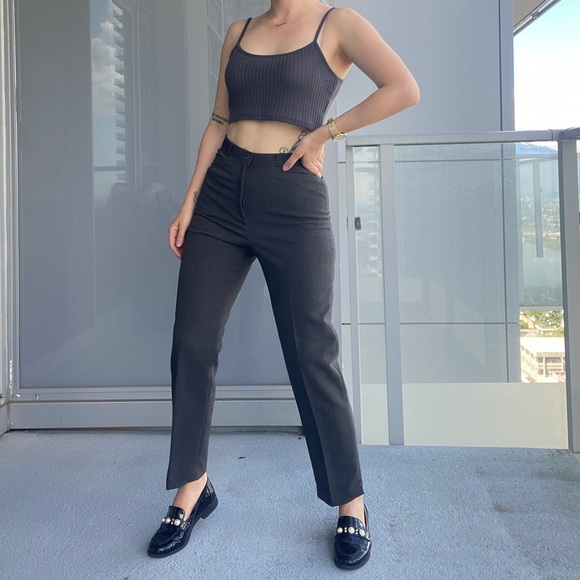 Vintage Grey High Waisted Pants - Picture 9 of 14